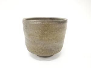 備前焼　筒茶碗(無地箱付)